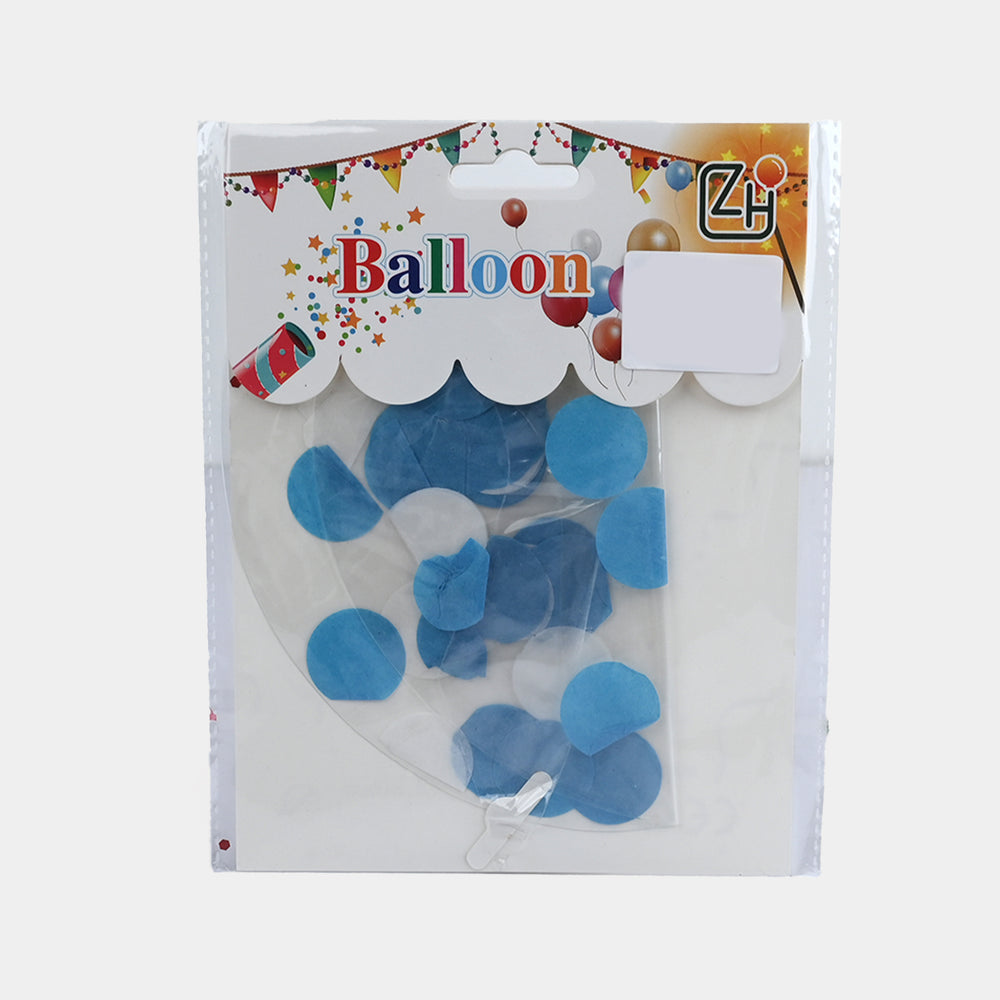 Confetti Filled Transparent Latex Balloon