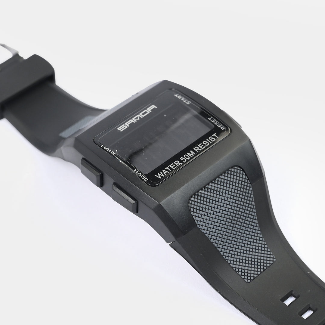 Square Digital Display Sports Wrist Watch