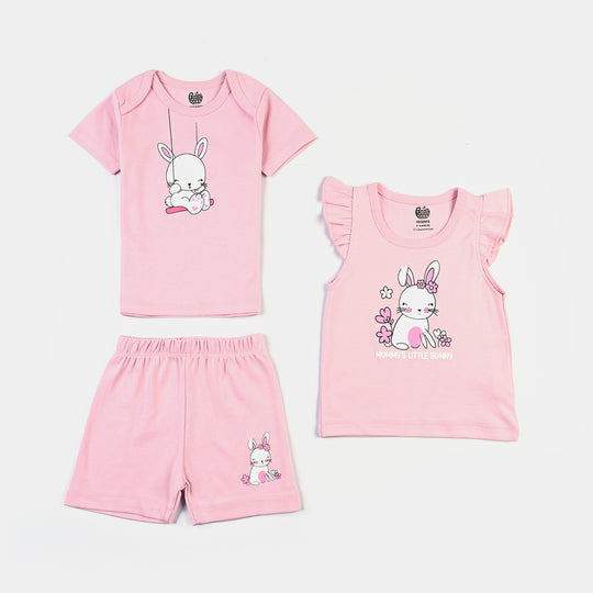 Infant Girls Cotton Interlock 6 Piece Set