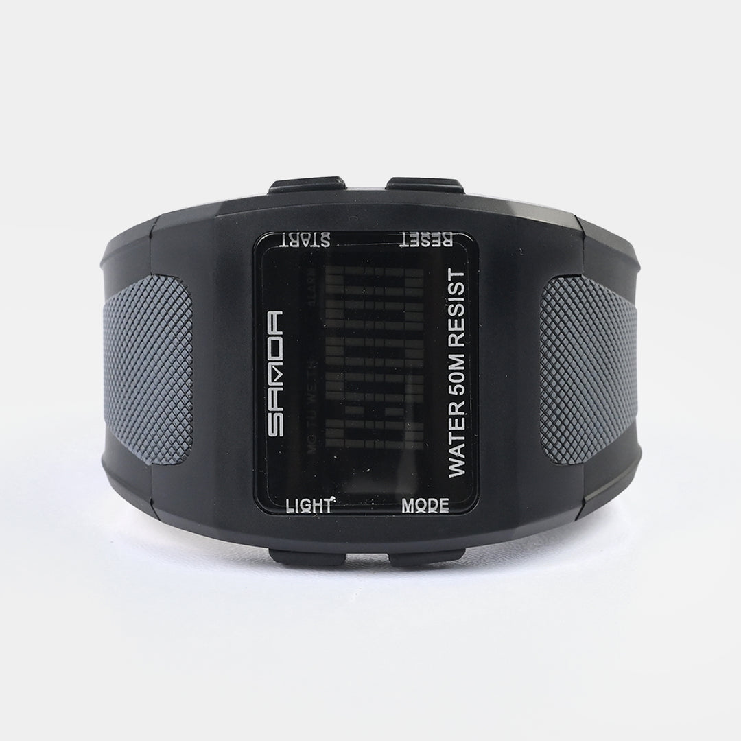 Square Digital Display Sports Wrist Watch
