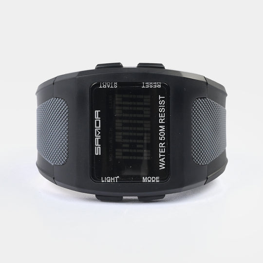 Square Digital Display Sports Wrist Watch