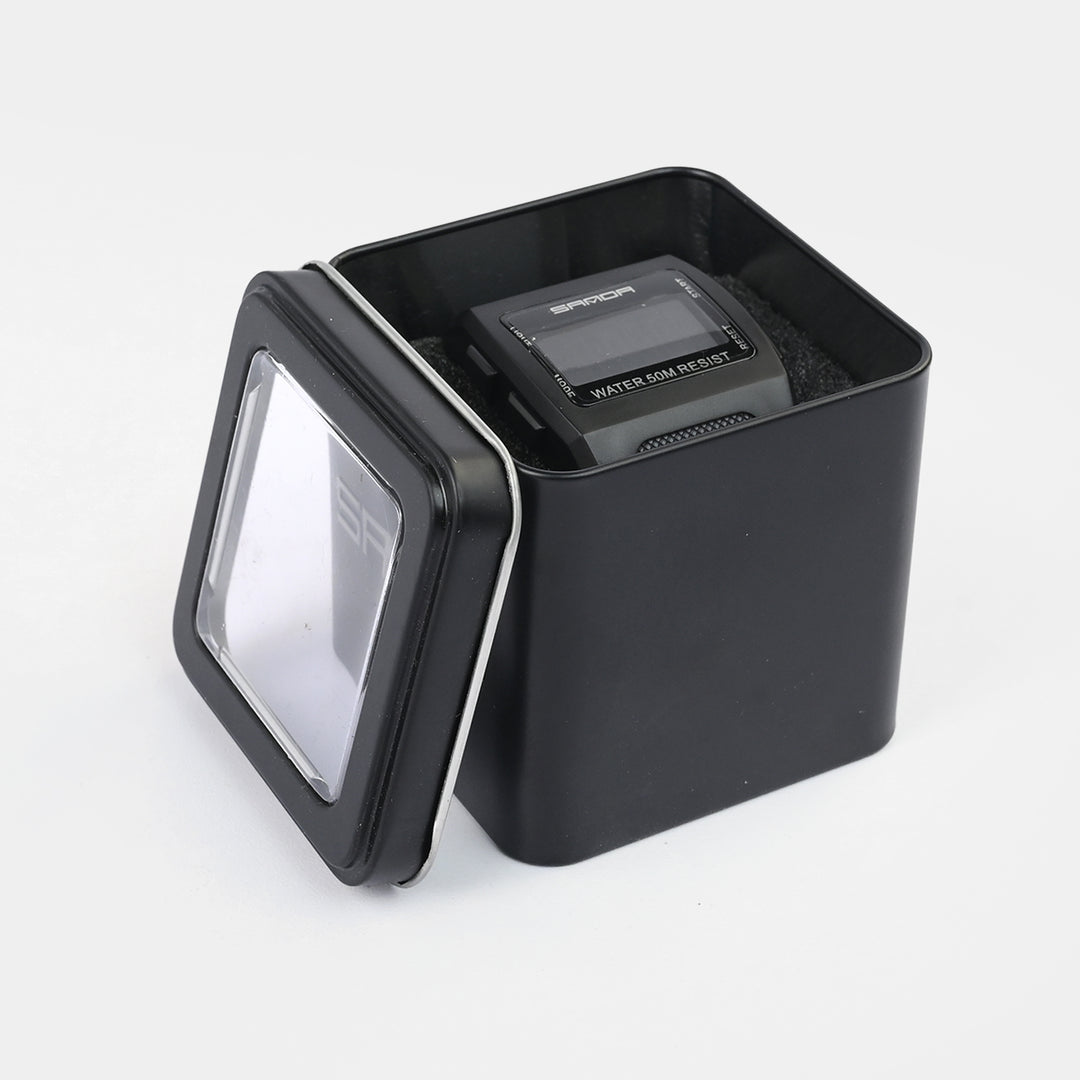 Square Digital Display Sports Wrist Watch