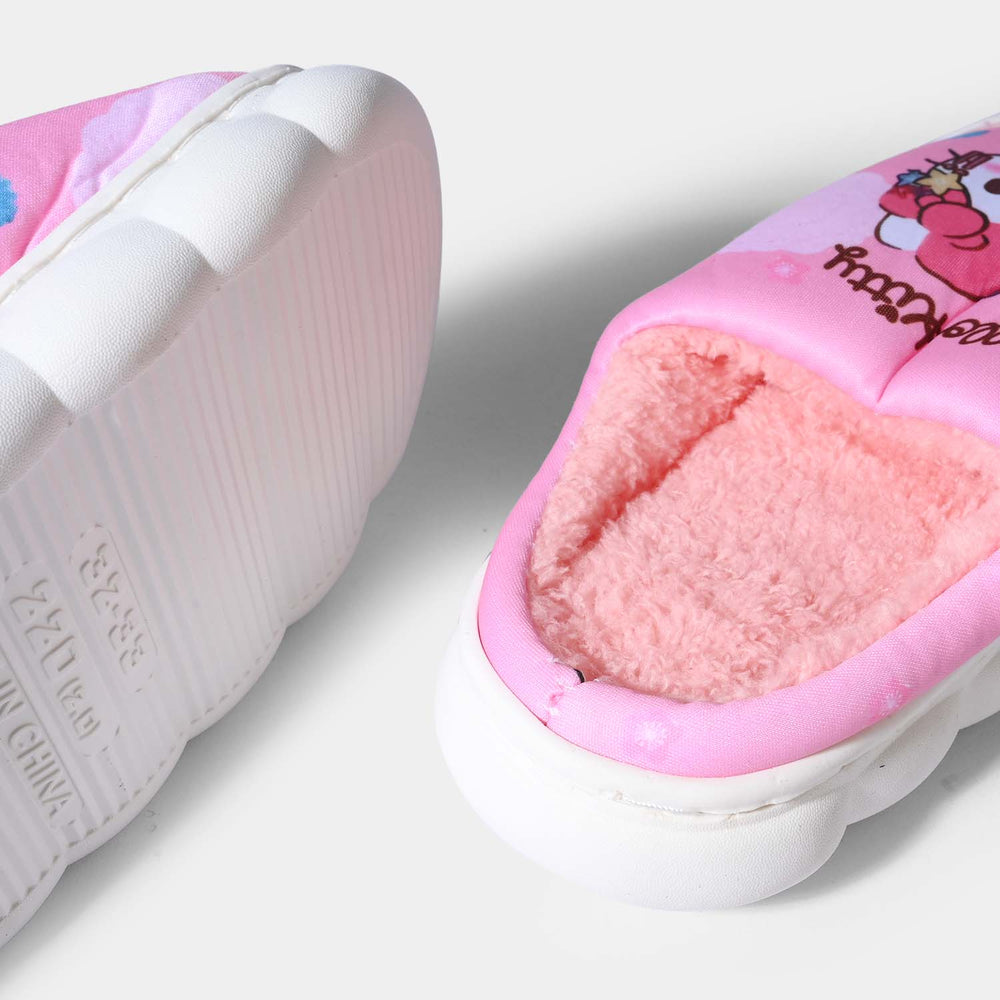 Girls Slipper Fur HH-003-Pink