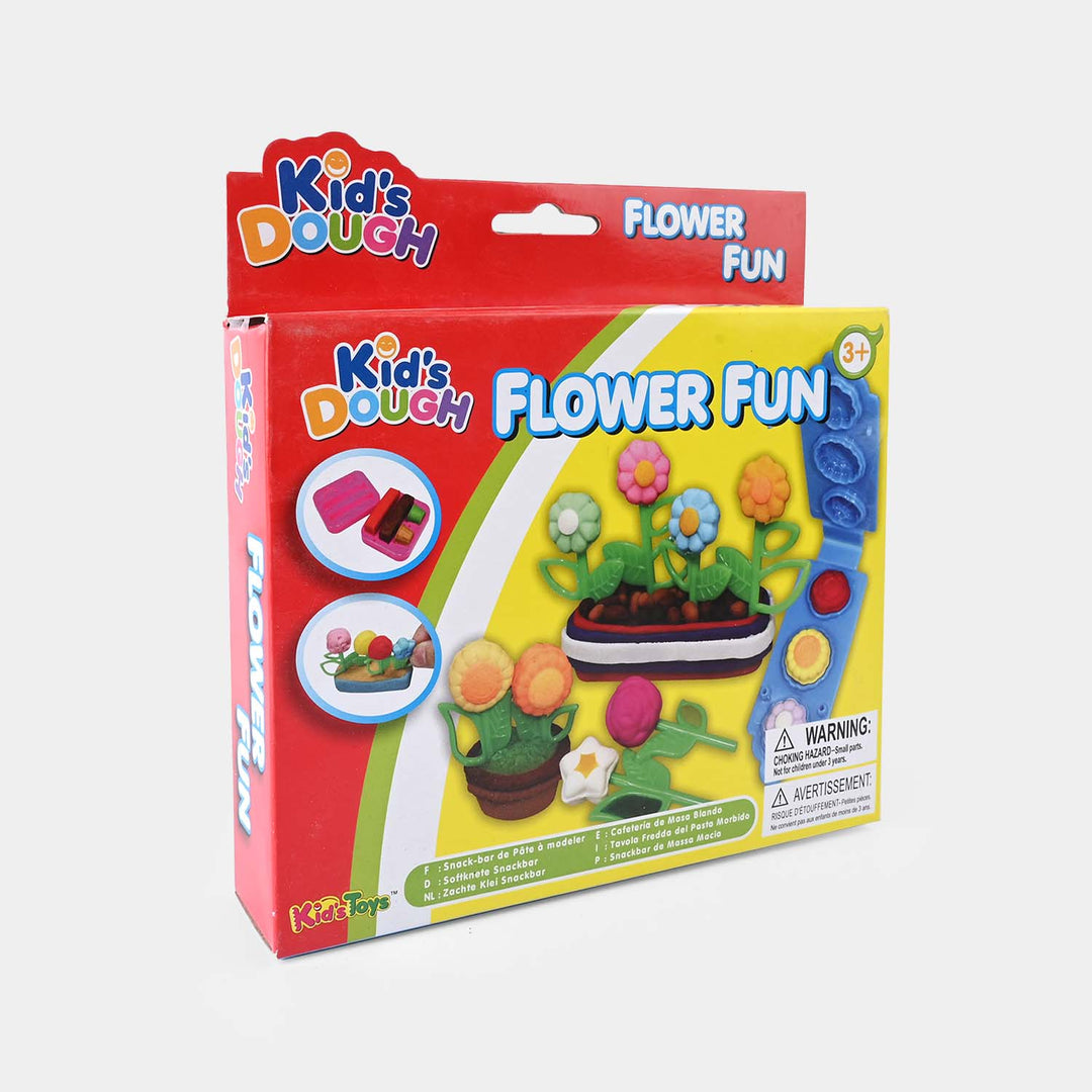 Flower Fun Dough Play Set For Kids