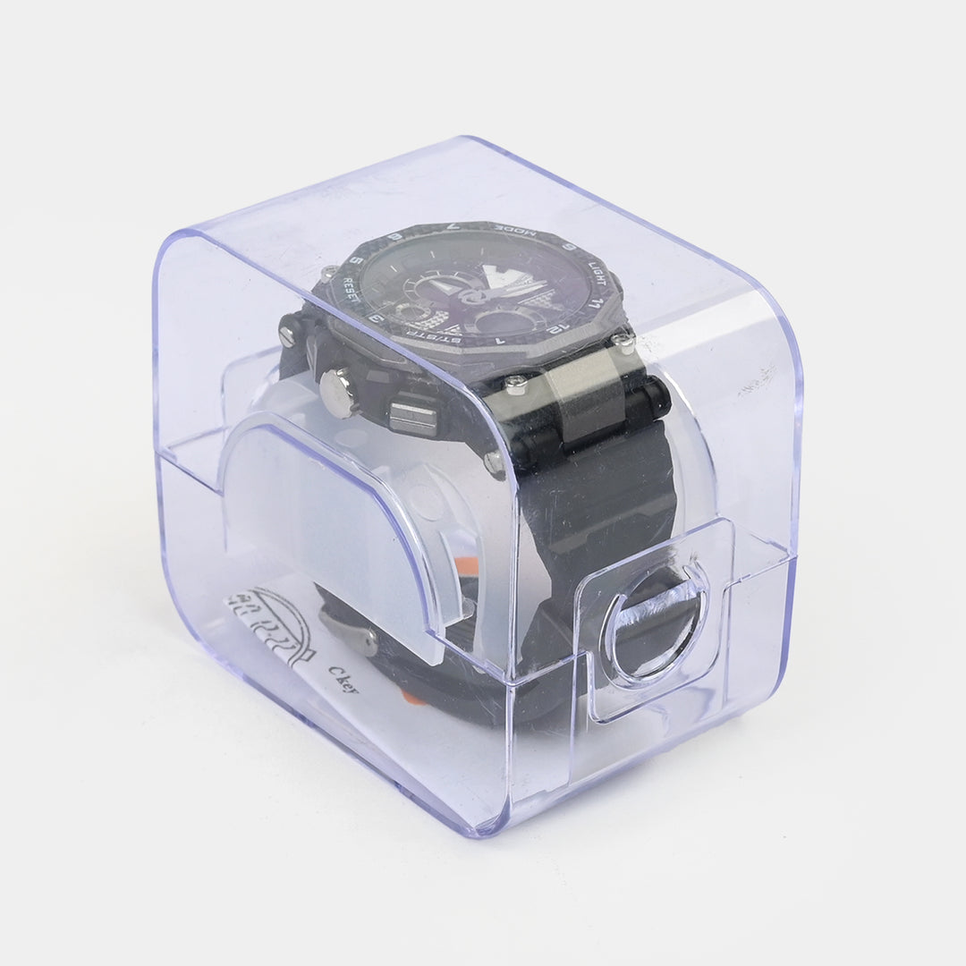 Dual Functionality Sports Digital Wrist Watch
