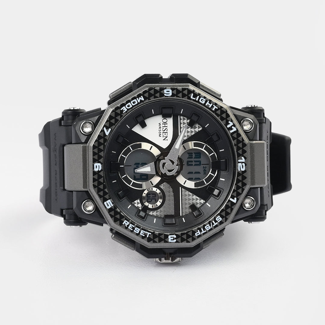 Dual Functionality Sports Digital Wrist Watch