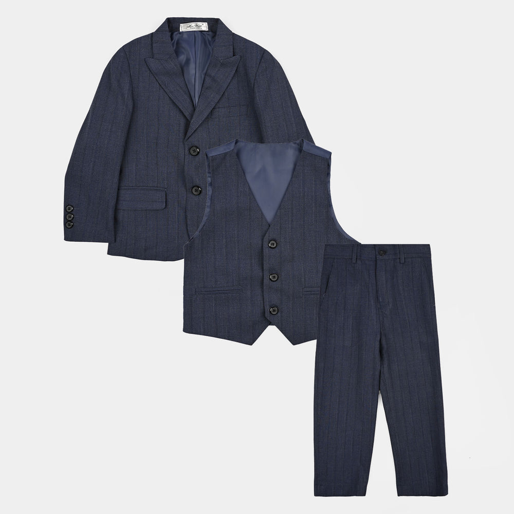 Boys Cotton, Polyester Coat Pant-GREY