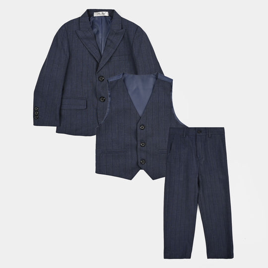 Boys Cotton, Polyester Coat Pant-GREY