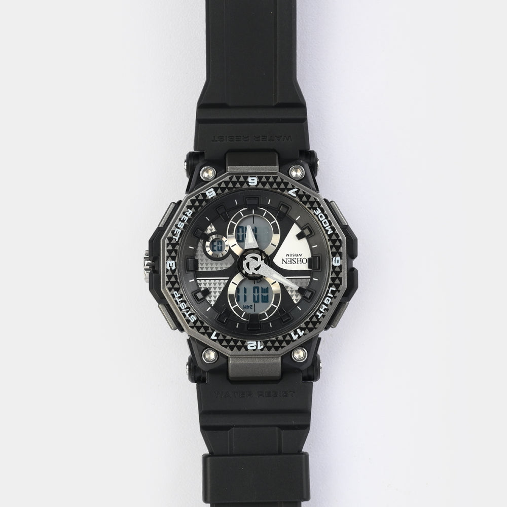 Dual Functionality Sports Digital Wrist Watch
