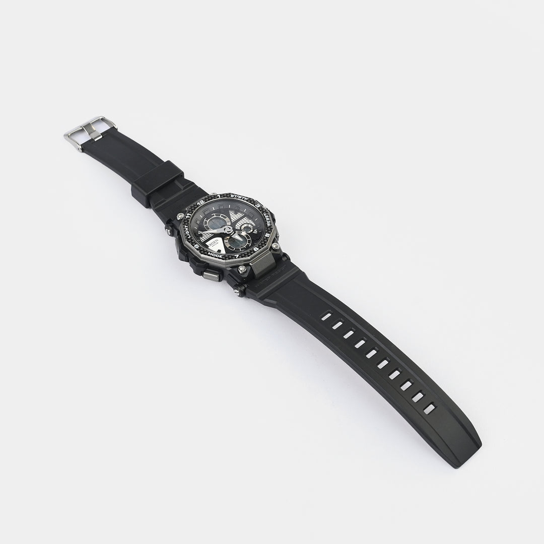 Dual Functionality Sports Digital Wrist Watch