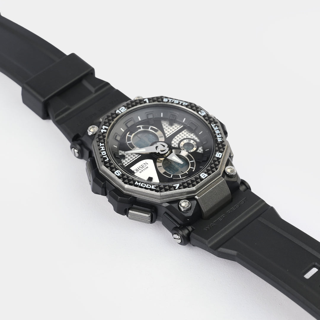 Dual Functionality Sports Digital Wrist Watch