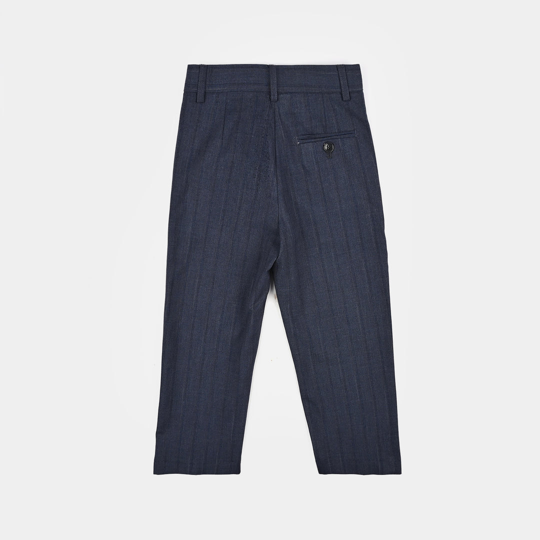 Boys Cotton, Polyester Coat Pant-GREY