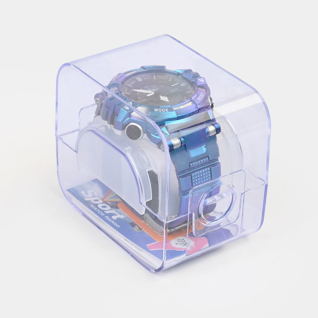 Dual-Display Sports Digital Wrist Watch