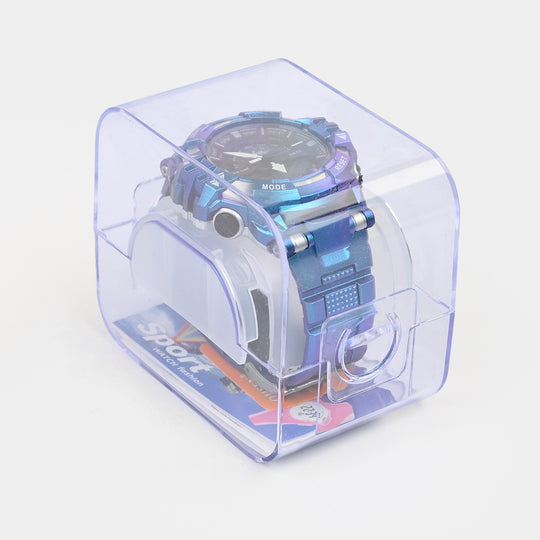 Dual-Display Sports Digital Wrist Watch