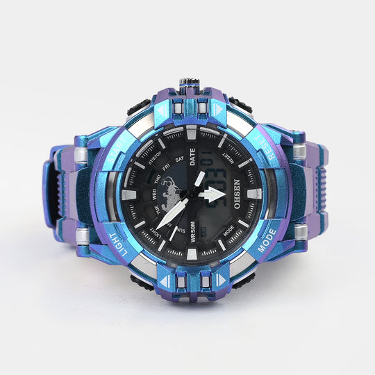 Dual-Display Sports Digital Wrist Watch