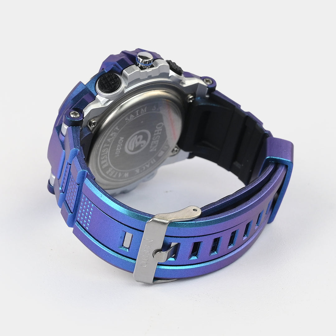 Dual-Display Sports Digital Wrist Watch