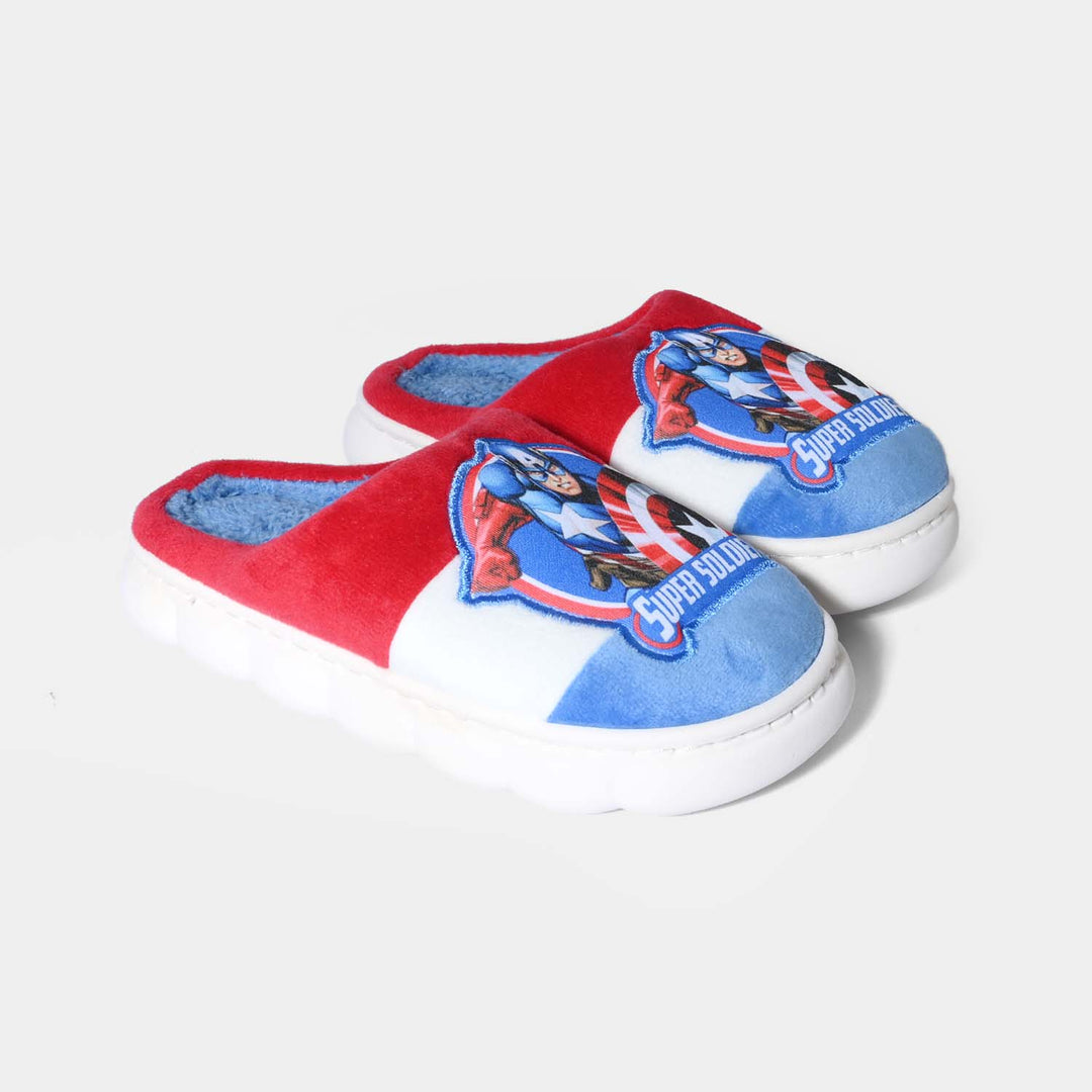 Boys Slipper Fur HH-002-Red