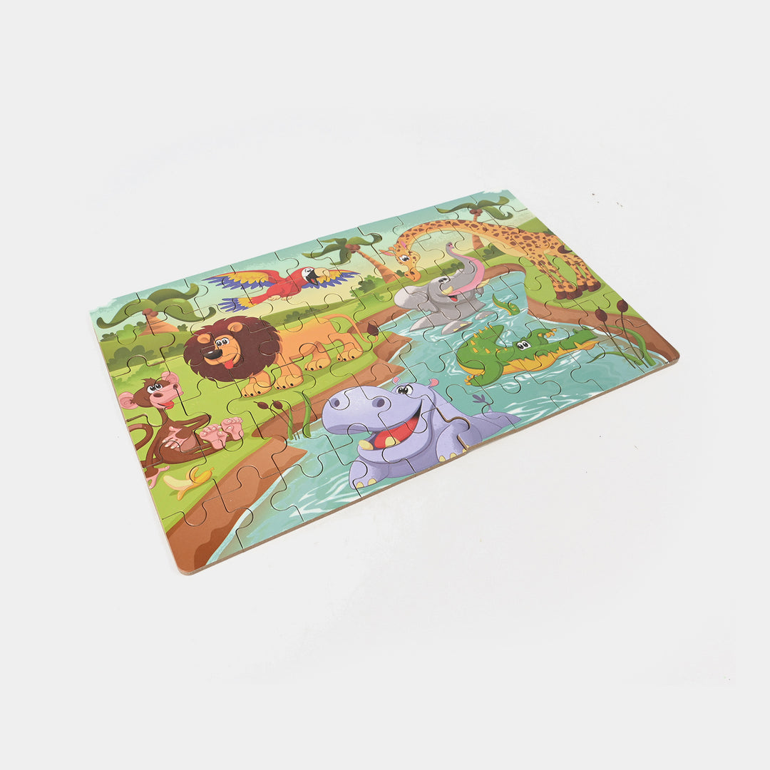 Wooden Puzzle Tin Box Play Set