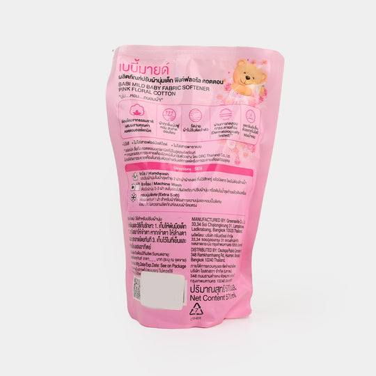 Babi Mild Fabric Softener Pouch Pink Floral 570ML