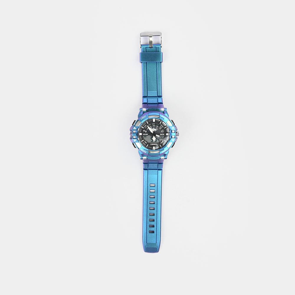 Dual-Display Sports Digital Wrist Watch