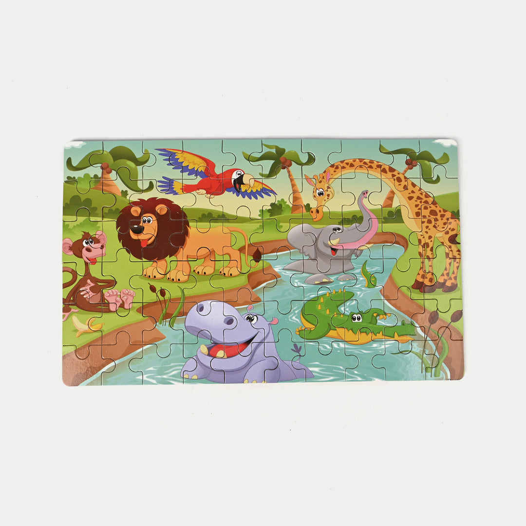 Wooden Puzzle Tin Box Play Set