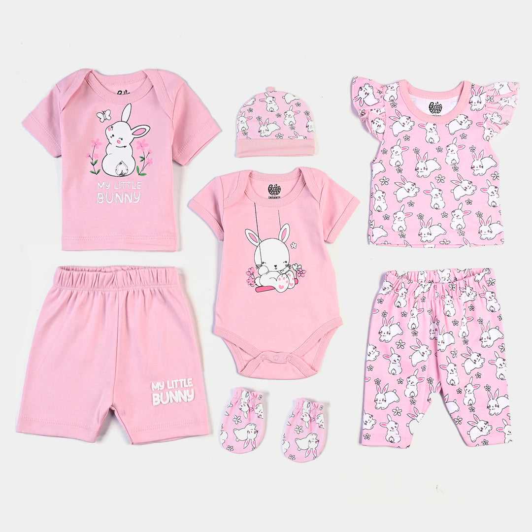 Infant Girls 8 Piece Set Bunny