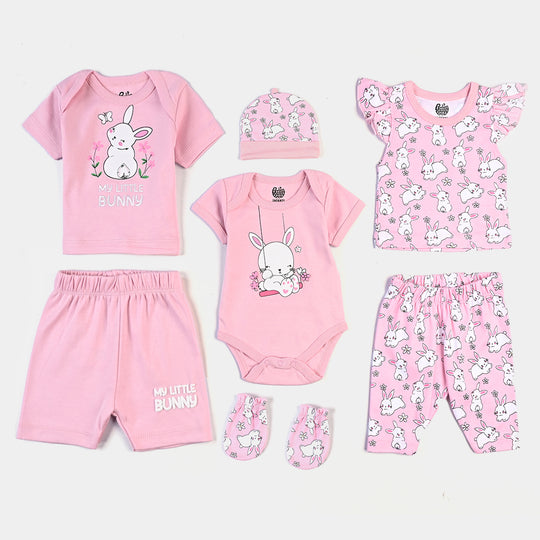 Infant Girls 8 Piece Set Bunny