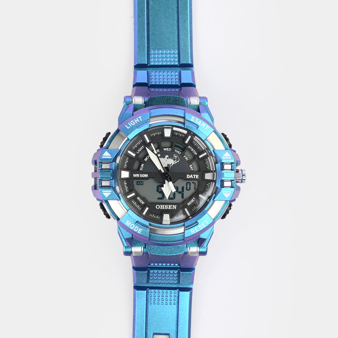 Dual-Display Sports Digital Wrist Watch