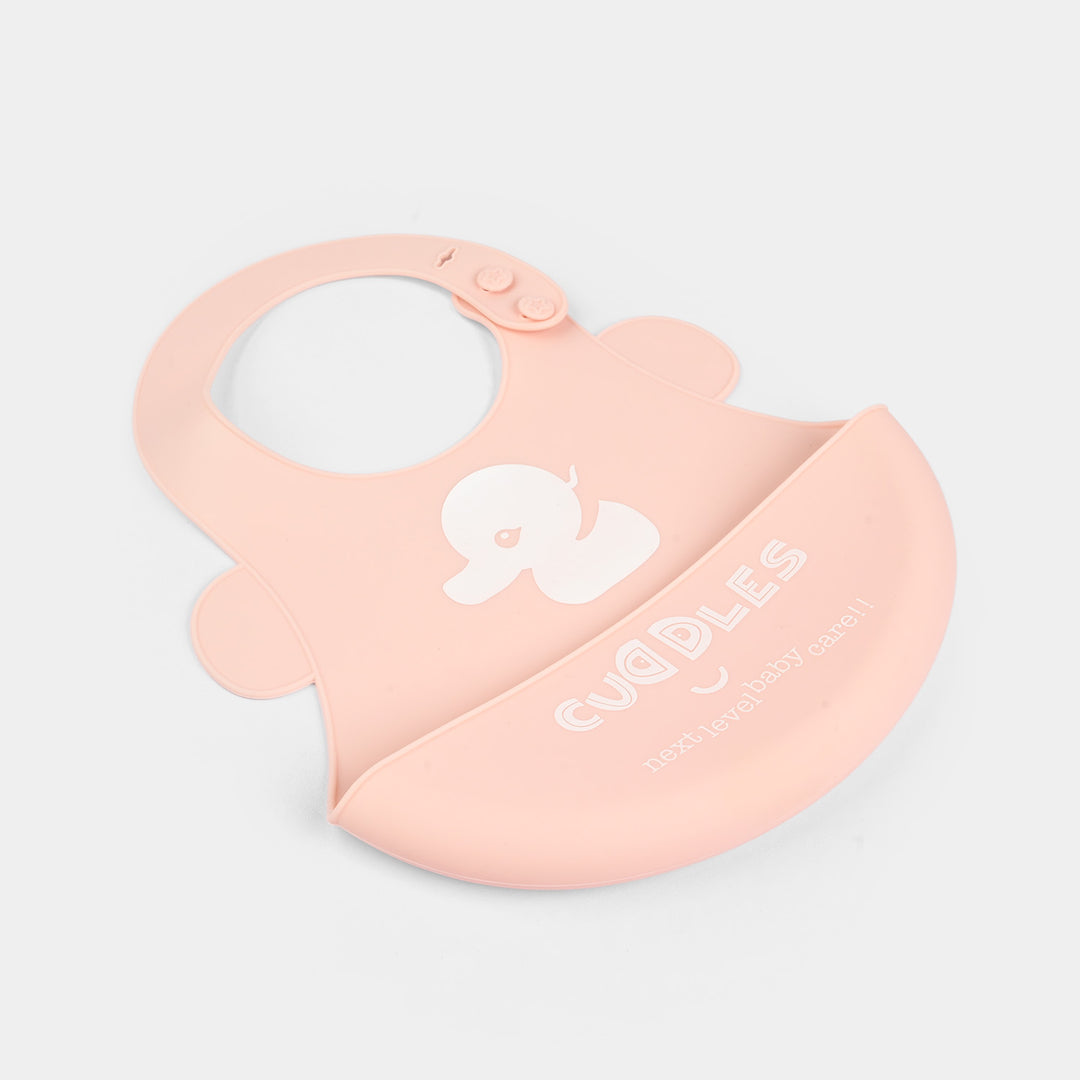 Fold & Go Cuddles Silicone Baby Bib