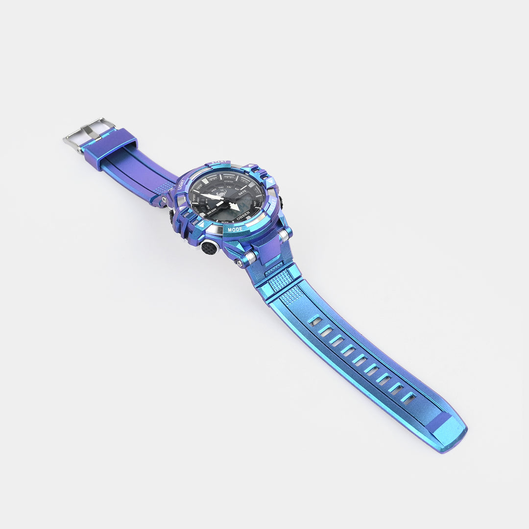 Dual-Display Sports Digital Wrist Watch