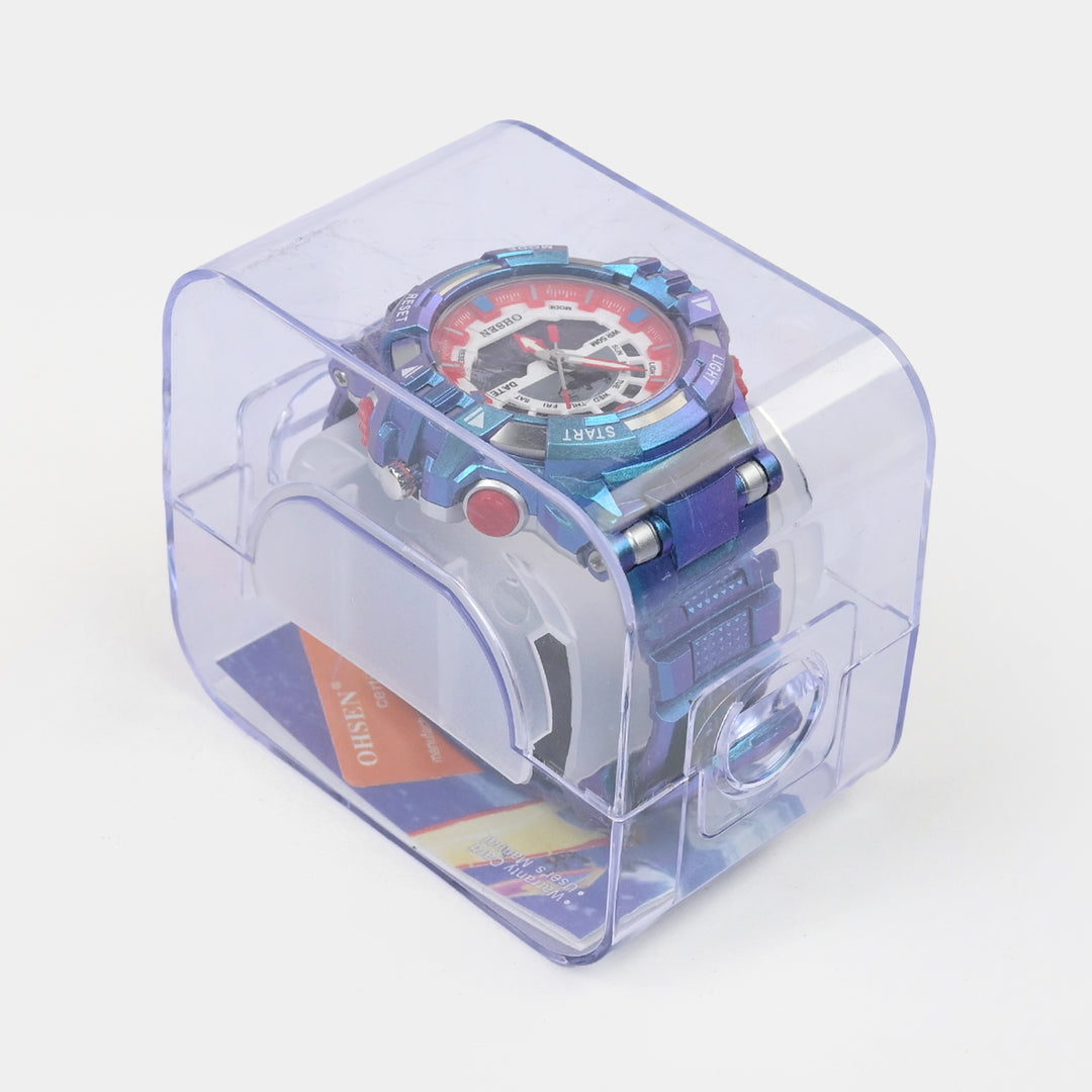 Dual-Display Sports Digital Wrist Watch
