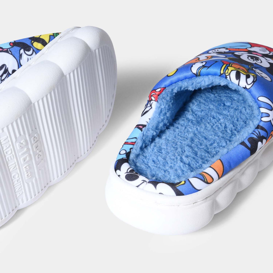 Boys Slipper Fur HH-005-Blue