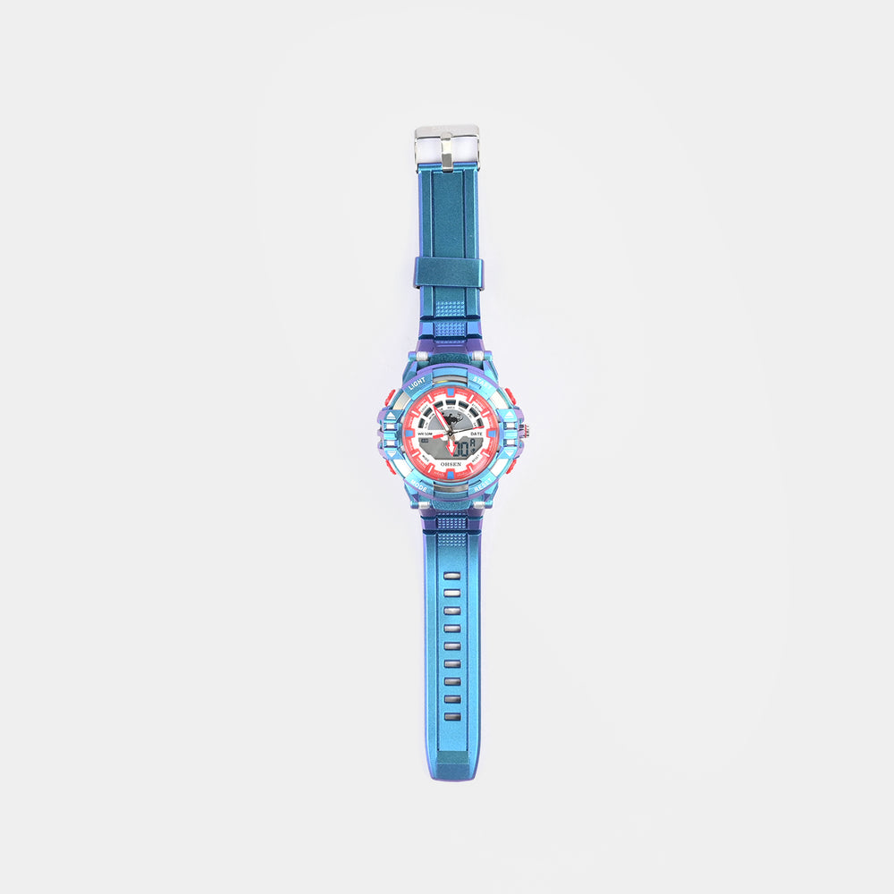 Dual-Display Sports Digital Wrist Watch