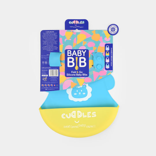 FOLD & GO CUDDLES SILICONE BABY BIB