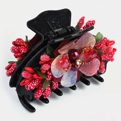 Girls Flower Hair Catcher/Claw Clip