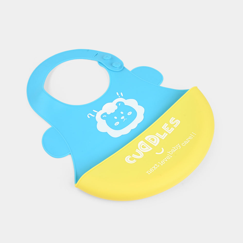 FOLD & GO CUDDLES SILICONE BABY BIB