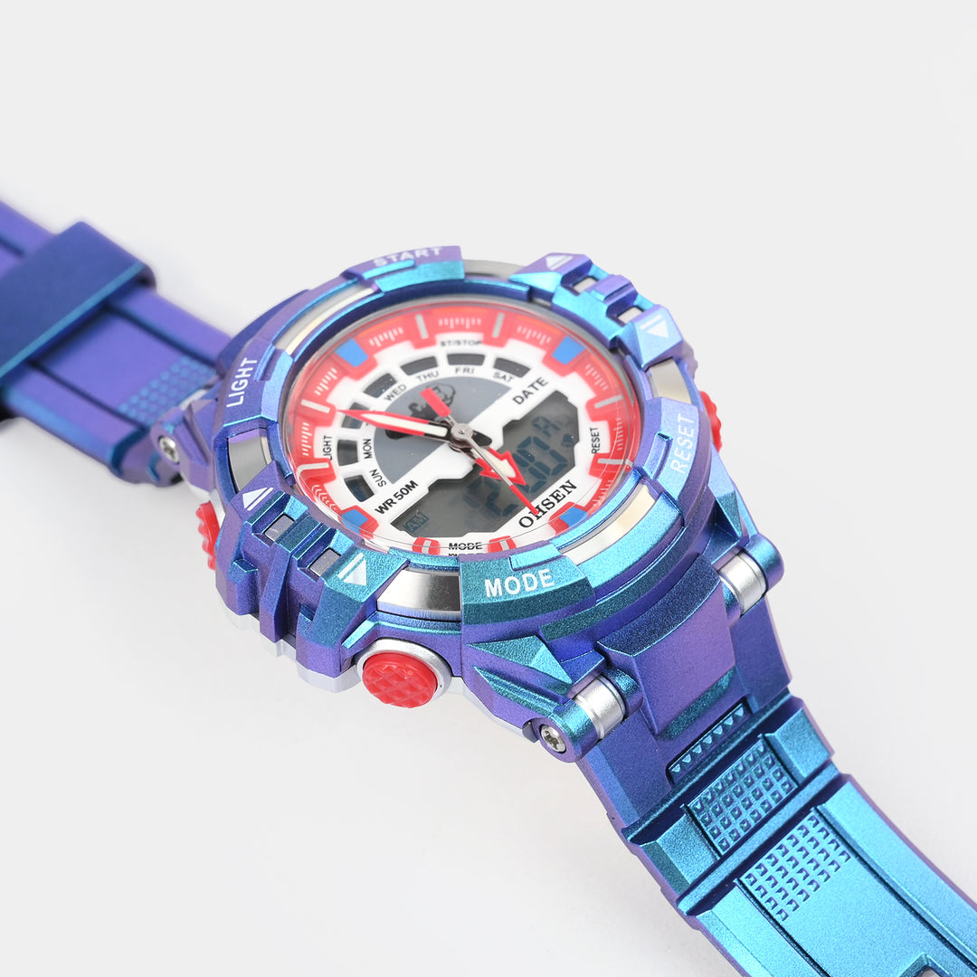 Dual-Display Sports Digital Wrist Watch