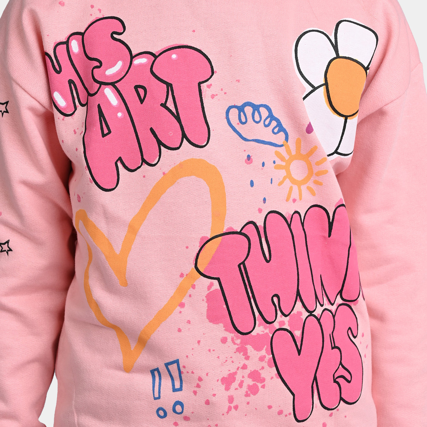 Girls Fleece Sweatshirt Art-Quartz Pin