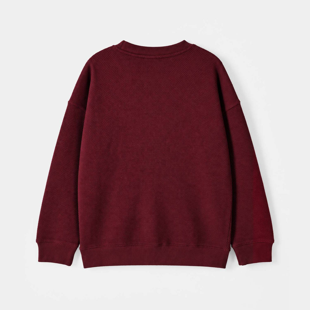 Boys Popcorn SweatShirt NYC-Maroon