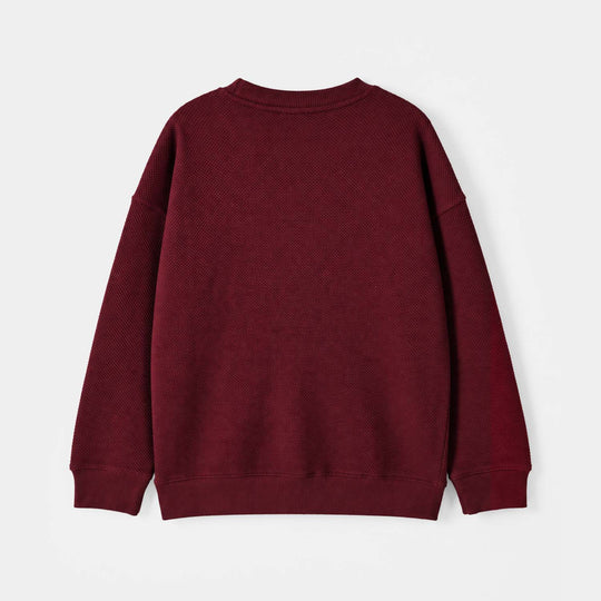 Boys Popcorn SweatShirt NYC-Maroon