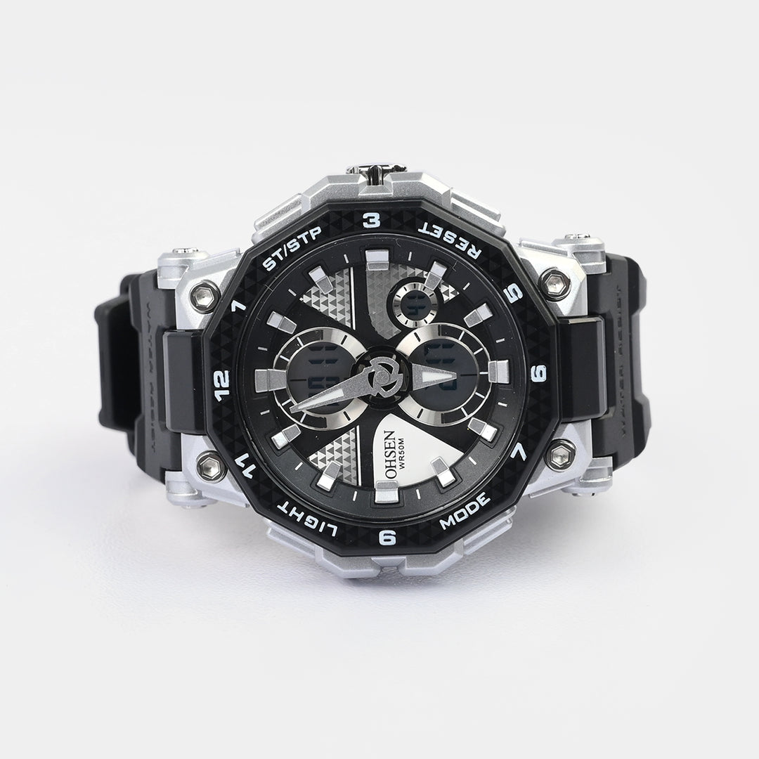 Dual Functionality Sports Digital Wrist Watch