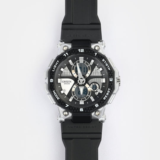 Dual Functionality Sports Digital Wrist Watch