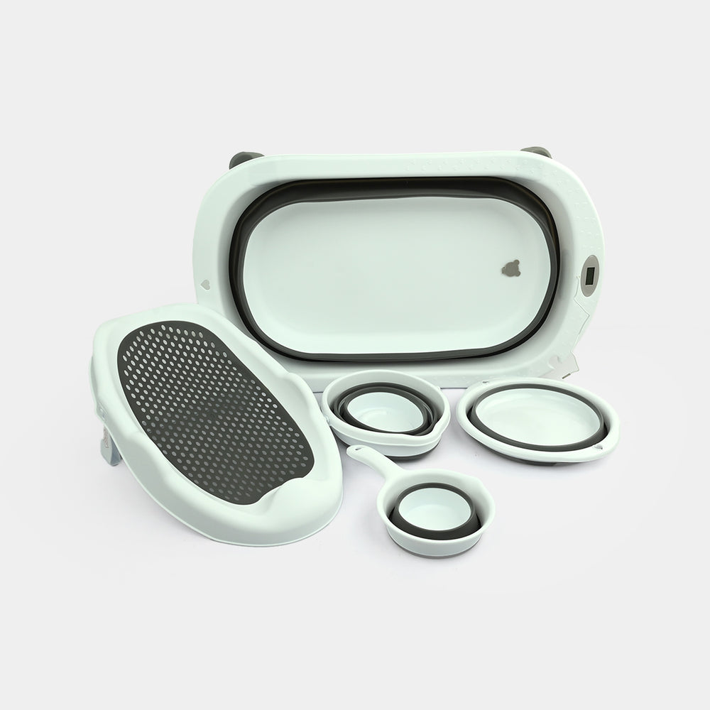 Baby Foldable Bath Tub Set