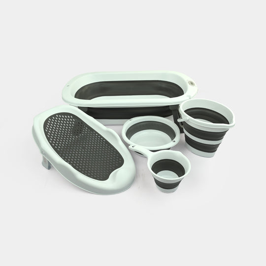 Baby Foldable Bath Tub Set