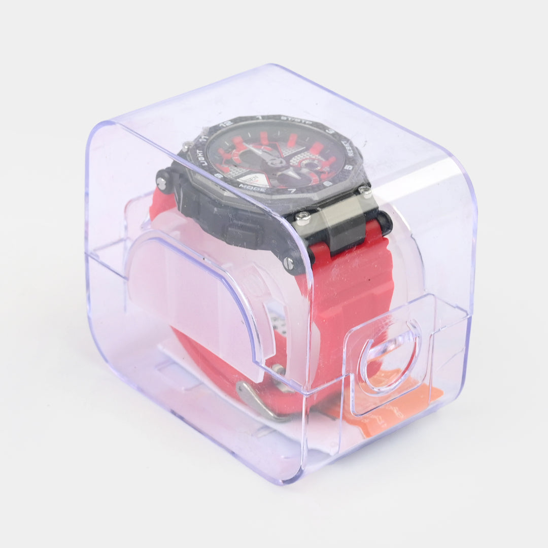 Dual Functionality Sports Digital Wrist Watch