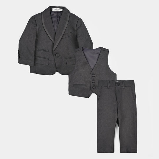 Boys Cotton, Polyester Coat Pant-D.Grey