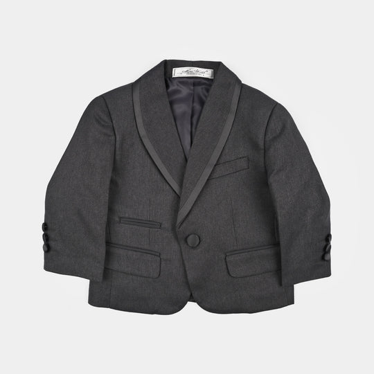 Boys Cotton, Polyester Coat Pant-D.Grey
