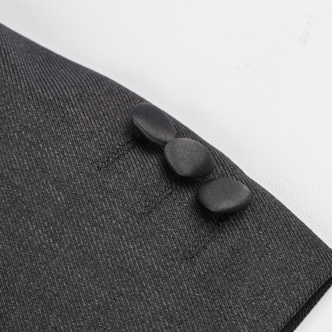 Boys Cotton, Polyester Coat Pant-D.Grey