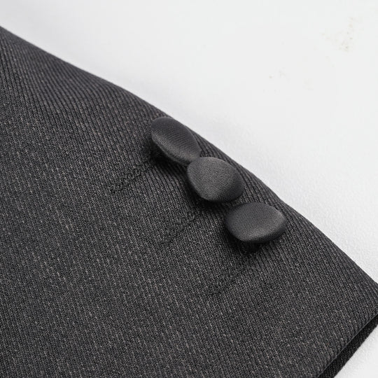 Boys Cotton, Polyester Coat Pant-D.Grey
