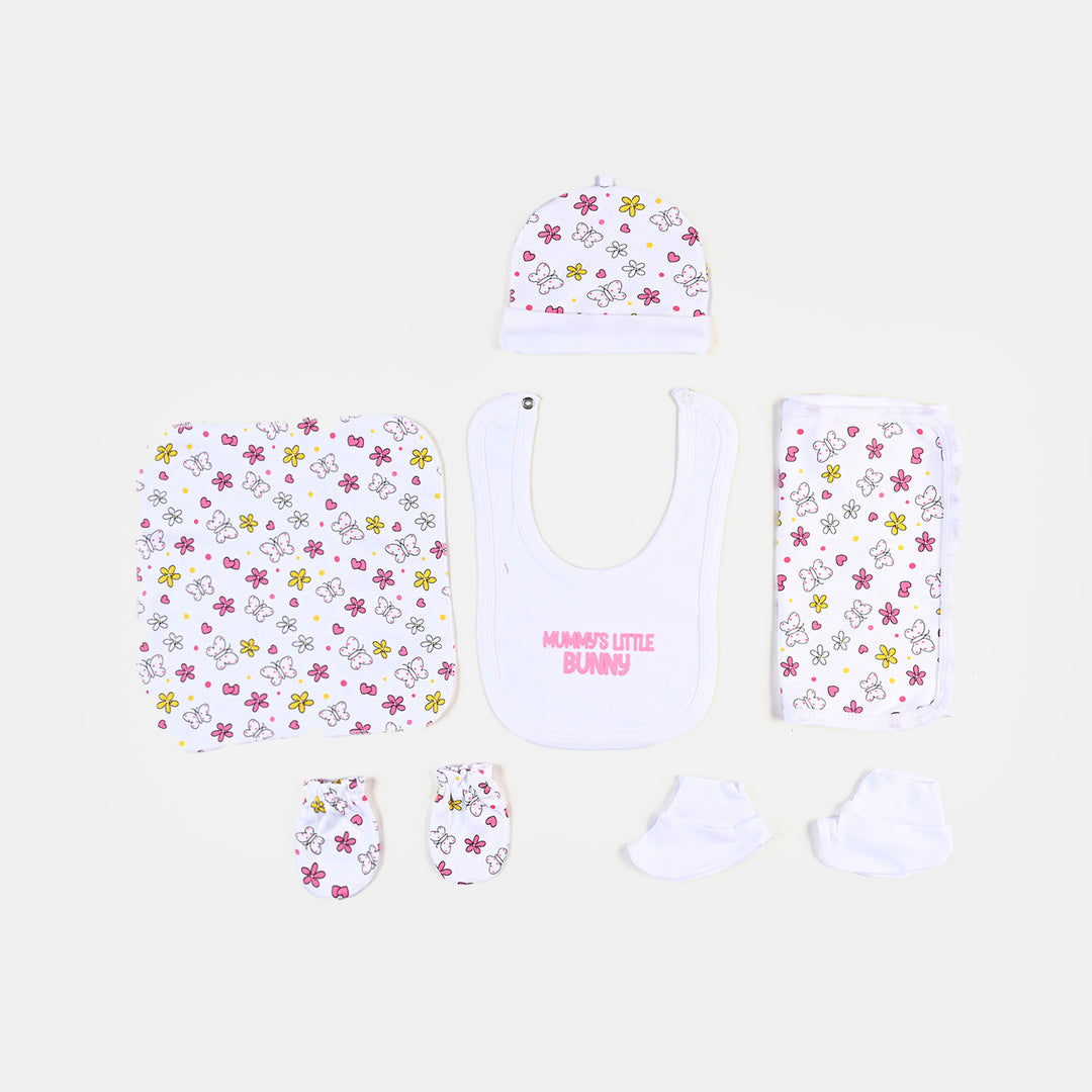 Infant Girls 9 Piece Set Bunny-S.White